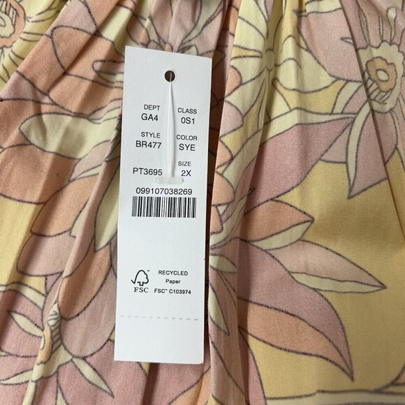 NEW J Crew Sunset Floral Mini Dress Womens Size 2X Halter - Picture 4 of 12